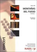 Montañas del Fuego, Feuerberge, Markus Götz, Gerd Huber, Akkordeonorchester, Konzertstück, mittelschwer, Vulkanberge, Akkordeon Noten, Cover